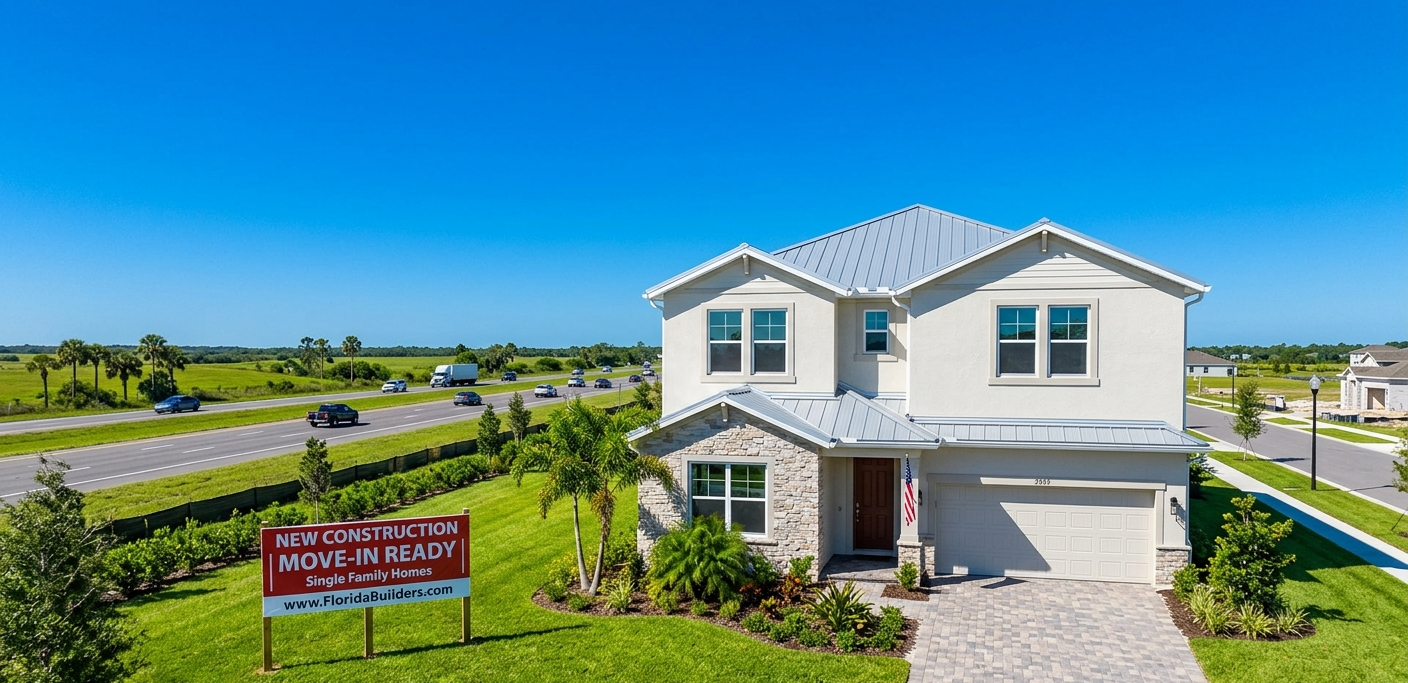 New construction home in Davenport Florida along the US-27 corridor