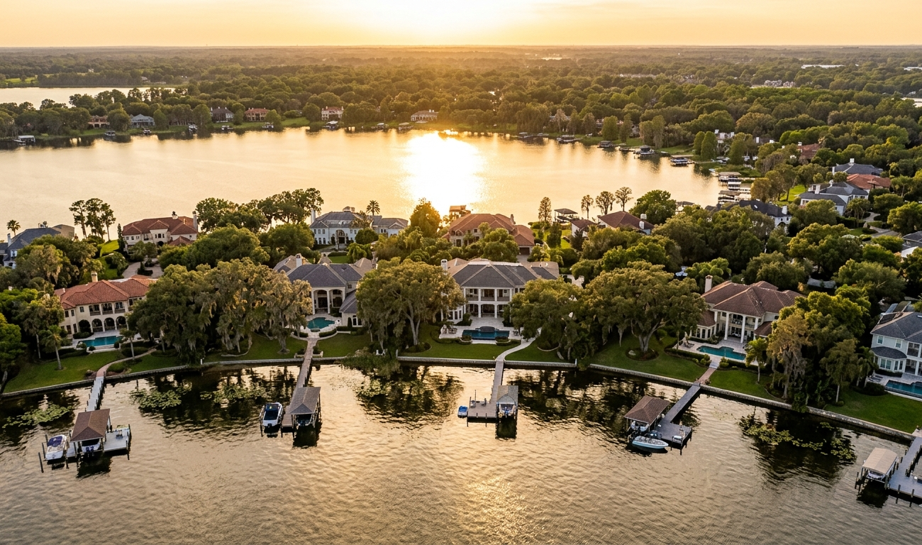 Windermere Florida lakefront luxury real estate Butler Chain of Lakes 2026
