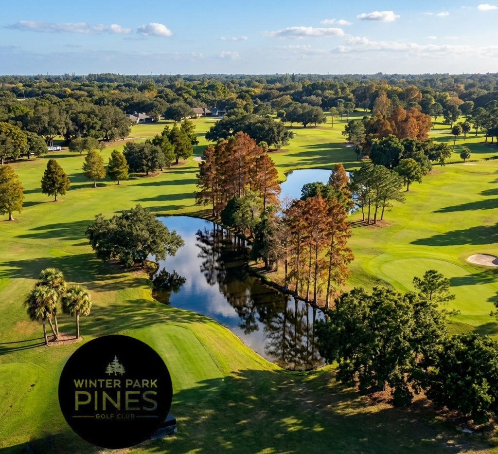 Winter Park Pines Golf Club — 18-hole executive course with water hazards, driving range, and clubhouse, Winter Park FL