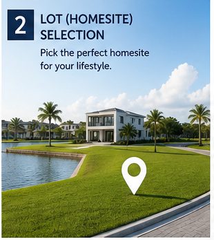 Lot Selection — New Construction Stages