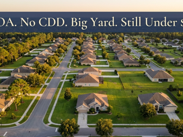 No HOA, No CDD, Big Yard: The Hidden Orlando-Area Suburbs Where This Is Still Possible Under $400K