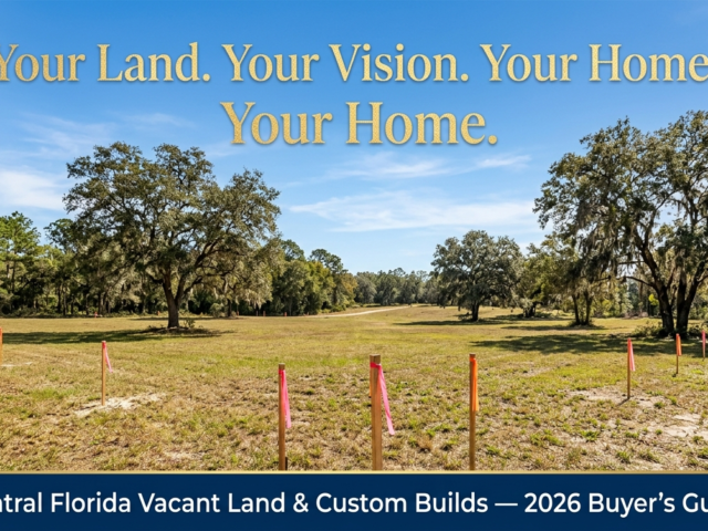Land for Sale in Central Florida: The Complete Guide to Buying Vacant Land and Building Your Custom Home in 2026