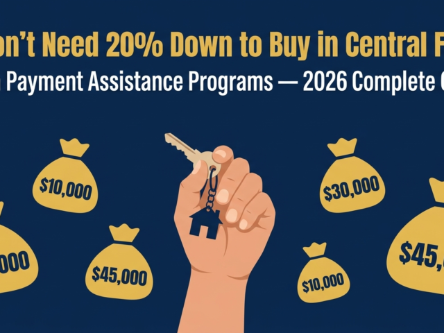 Down Payment Assistance in Central Florida 2026: The Complete Guide to Programs That Can Get You Into a Home