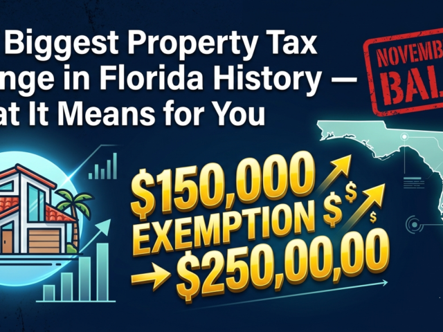 Florida’s Property Tax Amendment 2026: What Every Homeowner, Buyer, and Seller Needs to Know Before November