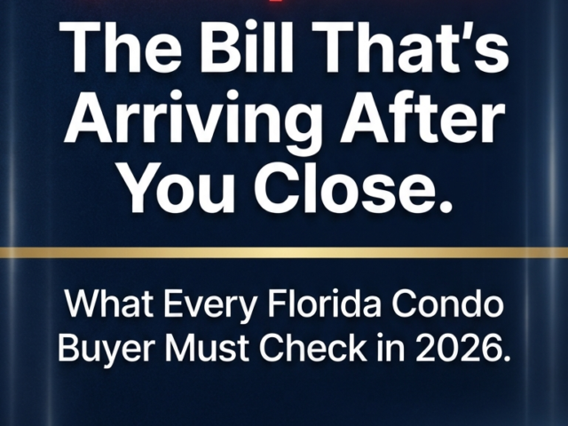 Florida Condo Buyer Warning: What the SB 4D Law Means for Your HOA Fees and Special Assessments in 2026