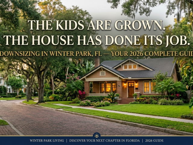 Downsizing in Winter Park, FL: The Complete 2026 Guide to Selling Your Family Home and Finding Your Next Perfect Chapter