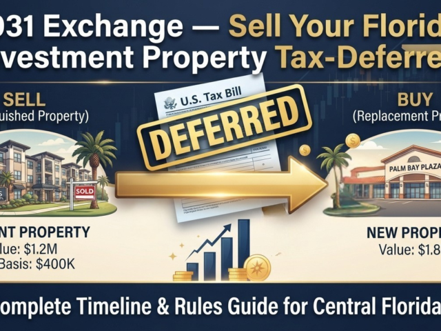 1031 Exchange in Florida 2026: The Complete Timeline, Rules, and Guide for Central Florida Investment Property Sellers