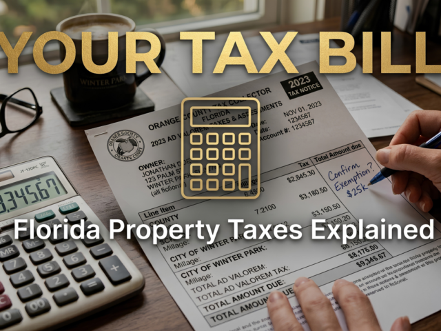 Florida Property Taxes Explained: How Your Bill Is Calculated and What Buyers Need to Know